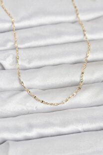 Evi̇mdeyokyok Cm 14K Gold Renk Gemi̇ci̇ Zi̇nci̇r Model 60 Cm Kadın Kolye Tj-Bko10947