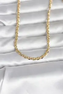 Evi̇mdeyokyok Cm 14K Gold Renk Zi̇nci̇r Model 60 Cm Kadın Kolye Tj-Bko10993