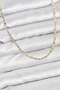 Evi̇mdeyokyok Cm 14K Gold Renk İnce Zi̇nci̇rli̇ Kadın Kolye Tj-Bko10926