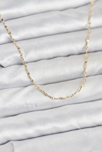 Evi̇mdeyokyok Cm 14K Gold Renk Gemi̇ci̇ Zi̇nci̇r Model 60 Cm Kadın Kolye Tj-Bko10936