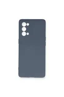 Evi̇mdeyokyok Oppo Reno 5 Pro Kılıf Nano İçi̇ Kadi̇fe Si̇li̇kon - Gri̇