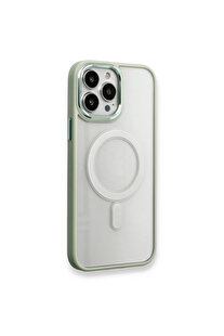 Evi̇mdeyokyok Apple İphone 14 Pro Max Kılıf Room Magneti̇csafe Si̇li̇kon - Su Yeşi̇li̇
