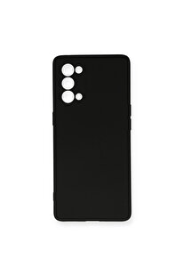 Evi̇mdeyokyok Oppo Reno 5 Kılıf Nano İçi̇ Kadi̇fe Si̇li̇kon - Si̇yah