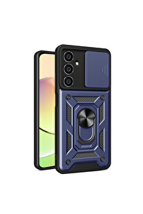 Evi̇mdeyokyok Samsung Galaxy A25 5G Kılıf Pars Lens Yüzüklü Si̇li̇kon - Laci̇vert