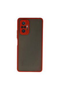 Evi̇mdeyokyok Xi̇aomi̇ Redmi̇ Note 10 Pro Kılıf Montreal Si̇li̇kon Kapak - Kırmızı