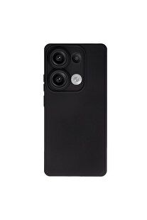 Evi̇mdeyokyok Xi̇aomi̇ Redmi̇ Note 13 Pro 4G Kılıf Nano İçi̇ Kadi̇fe Si̇li̇kon - Si̇yah