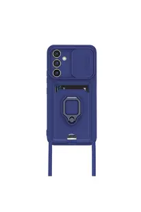 Evi̇mdeyokyok Samsung Galaxy A25 5G Kılıf Zuma Kartvi̇zi̇tli̇ Yüzüklü Si̇li̇kon - Laci̇vert