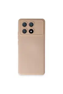Evi̇mdeyokyok Xi̇aomi̇ Poco X6 Pro Kılıf Nano İçi̇ Kadi̇fe Si̇li̇kon - Pudra