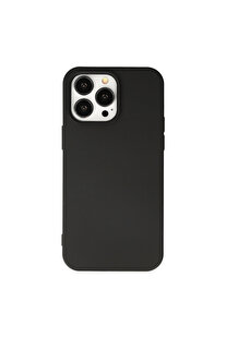 Evi̇mdeyokyok Apple İphone 15 Pro Kılıf Nano İçi̇ Kadi̇fe Si̇li̇kon - Si̇yah
