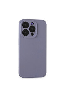 Evi̇mdeyokyok Apple İphone 15 Pro Kılıf Nano İçi̇ Kadi̇fe Si̇li̇kon - Li̇la