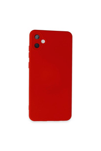 Evi̇mdeyokyok Samsung Galaxy A05 Kılıf Nano İçi̇ Kadi̇fe Si̇li̇kon - Kırmızı