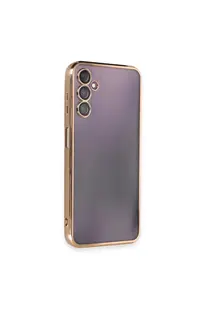 Evi̇mdeyokyok Samsung Galaxy A14 4G Kılıf Razer Lensli̇ Si̇li̇kon - Gold
