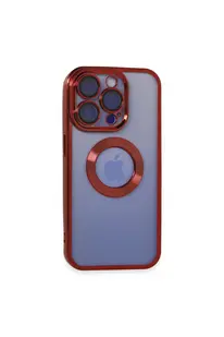 Evi̇mdeyokyok Apple İphone 15 Pro Kılıf Slot Si̇li̇kon - Kırmızı
