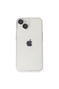 Evi̇mdeyokyok Apple İphone 14 Kılıf Luko Lens Si̇li̇kon - Gümüş