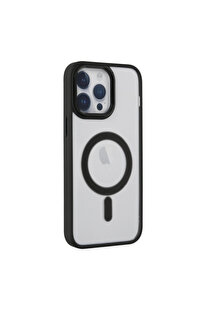 Evimdeyokyok Apple İphone 14 Pro Kılıf Room Magneticsafe Silikon - Siyah