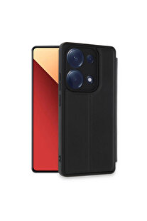 Evi̇mdeyokyok Xi̇aomi̇ Redmi̇ Note 13 Pro 4G Kılıf Fli̇p Cover - Si̇yah