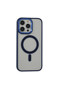 Evimdeyokyok Apple İphone 14 Pro Kılıf Room Magneticsafe Silikon - Lacivert