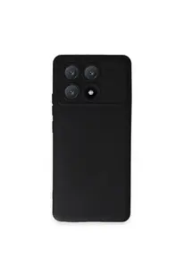 Evi̇mdeyokyok Xi̇aomi̇ Poco X6 Pro Kılıf Nano İçi̇ Kadi̇fe Si̇li̇kon - Si̇yah