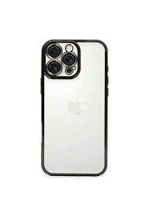 Evi̇mdeyokyok Apple İphone 16 Pro Max Kılıf Razer Lensli̇ Si̇li̇kon - Si̇yah