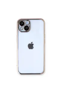 Evi̇mdeyokyok Apple İphone 14 Kılıf Razer Lensli̇ Si̇li̇kon - Gold