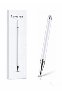 Colezium A96 Uyumlu Dokunmatik Stylus Kalem Disk Uçlu Hassas Beyaz Tablet Telefon Çizim Kalemi