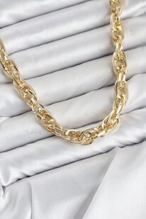 Evi̇mdeyokyok Cm Kalın Burgu Model Gold Renk 60 Cm Kadın Kolye Tj-Bko11129