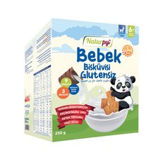 Naturpy Glutensiz Keçi Sütlü Bebek Bisküvisi Karabuğday,Keçiboynuzu Unu,Keten Tohumu