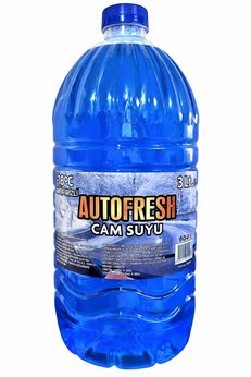AutoFresh OTO CAM Suyu 3 Litre -18 C Derece Antifrizli TUZ Içermez Antifrizli Kışık Camsuyu 3 Lt
