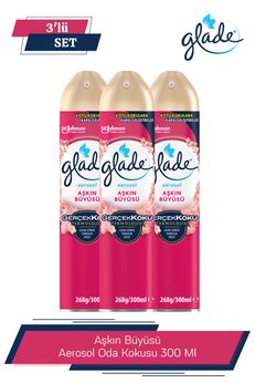 Glade Aerosol Oda Kokusu Aşkın Büyüsü 300 ml X 3 Adet