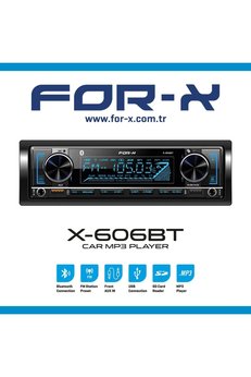 For-X X-606BT Çift USB 3 Amfi Çıkışlı OTO Teyp