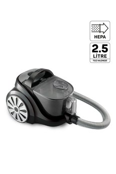 Arzum FL493 Felix Pegno Cyclone Filtreli 2 5 lt Toz Torbasız Elektrikli Süpürge 899W Hepa Filtre Gri