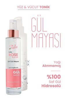 Tala Gül Mayası Gözenek Sıkılaştırıcı Aydınlatıcı ve Arındırıcı %100 Saf Gül Suyu Tonik 100 Ml