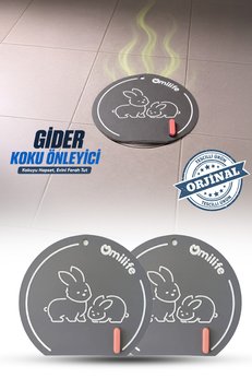 omilife 2'li Gri Silikon Gider Kapağı Koku Önleyici Lavabo Banyo Mutfak Gider Tıkacı