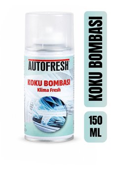 AutoFresh Koku Bombası Klima Fresh Klima Temizleyici Kötü Koku Giderici Sprey Amber Esanslı 150 ML