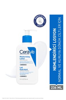 CeraVe Hyalüronik Asit & Seramid İçerikli Normal ve Kuru Ciltler İçin Nemlendirici Yüz&Vücut Losyonu 236 ml