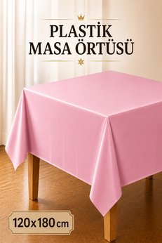 Huzur Party Store Pembe Renk Kullan At 120x180 Cm Doğum Günü Partisi Için Düz Tek Kullanımlık Plastik Masa Örtüsü
