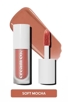 Cream Co. Allık Ruj Göz Farı Glow Tint Soft Mocha | Nemlendirici Makyaj | Nude | Hyaluronik Asit Peptit