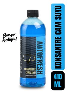 AutoFresh Araç Konsantre Oto Cam Suyu Araba Silecek Ve Cam Silme Suyu Sünger Hediyeli 410 ml