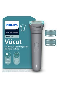 Philips 3000 Serisi Vücut Tıraş Makinesi 3'lü Cilt Koruma Sistemi Islak&Kuru Kullanım BG3480/15