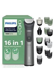Philips 7000Serisi 16in1 Erkek Bakım Seti Yüz/Saç/Vücut/Sakal Tıraş Makinesi Islak&Kuru MG7931/30