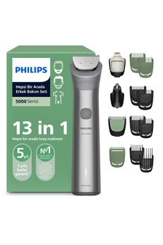 Philips 5000Serisi 13in1 Erkek Bakım Seti Yüz/Saç/Vücut/Sakal Tıraş Makinesi Islak&Kuru MG5942/15