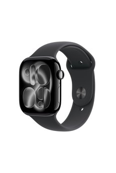 Apple Watch Series 11 GPS 46 mm Simsiyah Alüminyum Kasa ve Siyah Spor Kordon - M/L