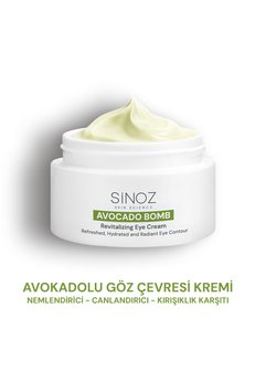 SİNOZ Avokado Bomb Göz Çevresi Bakım Kremi - Nemlendirici Canlandırıcı Kırışıklık Karşıtı 15 ml