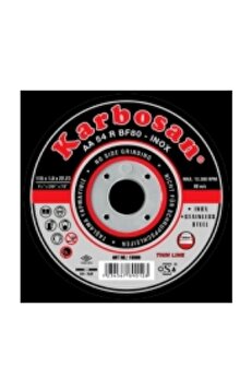KARBOSAN Inox Metal Kesici Ince Taş 115 Mm 25 Adet