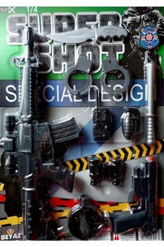 Beyaz Toys Polis Seti Oyuncak Komando Seti Beyaz Toys Silah Seti Güvenlik Oyun Seti