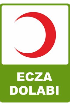 ChicArt Design Studio Ecza Dolabı Dijital UV Folyo Baskı Uyarı Etiket Yapıştırma Sticker 12.5x17.5