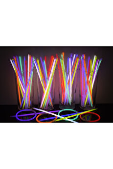 Go İthalat Glow Fosforlu Neon Bi̇lekli̇k 50 Adet (4247)
