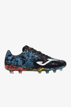 Joma Super Copa 2441 Negro Azul Fırm Ground Erkek Si̇yah Krampon (Çi̇m Zemi̇n) Sups2441Fg