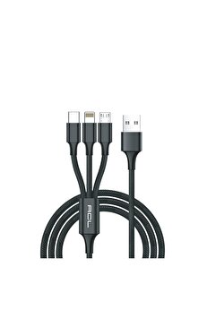 Acl Ack-47 Type-C Metal Başlık Örgü Kablo Usb Şarj Ve Data Kablosu