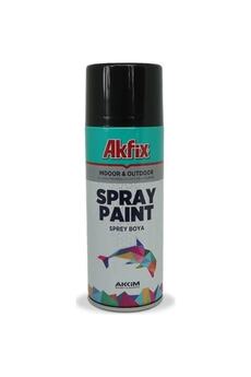 Akfix Akrilik Sprey Boya Ral9005 Parlak Siyah 400ml